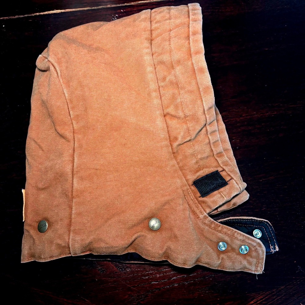 VTG 03 Carhartt Canvas Snap On Arctic Quilt Detachable Hood Firm Duck Workwear